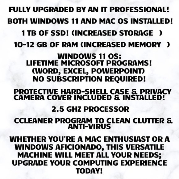 🌟🍎 Upgraded MacBook Pro - Windows 11 & MacOS 💻 - Picture 7 of 16